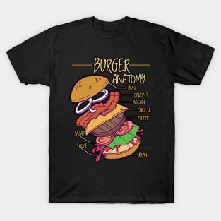 Burger Anatomy - Doctor of Burger Studies Design T-Shirt